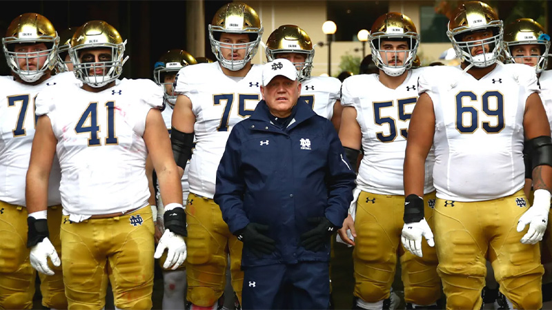 La squadra di football di Notre Dame
