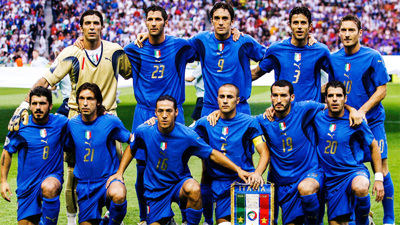 La nazionale di calcio italiana